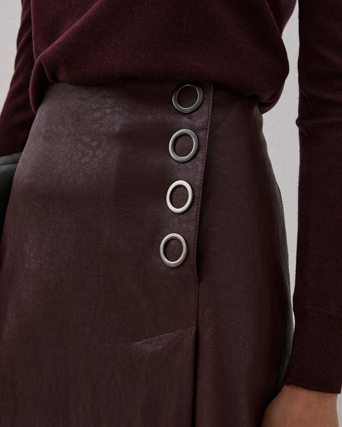 Faux Leather Skirt