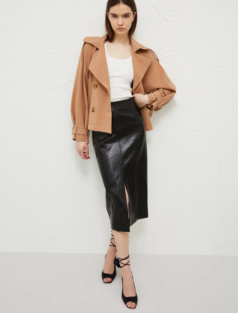 Biagio Faux Leather Skirt