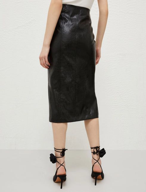 Biagio Faux Leather Skirt