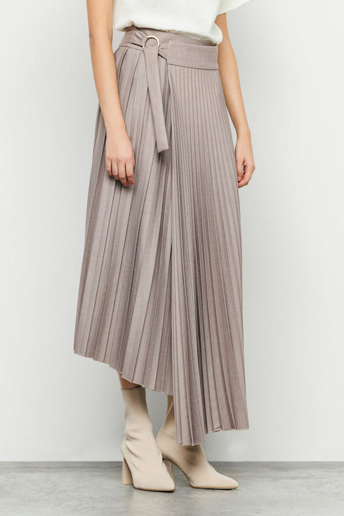 Wool Pleated Skirt