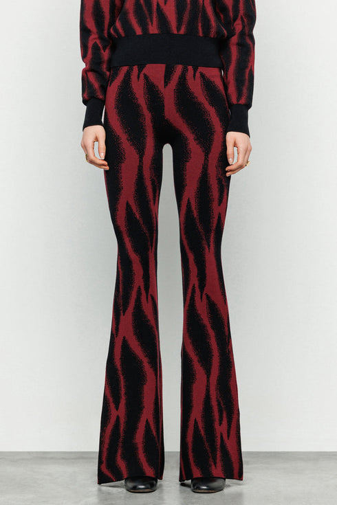 Jacquard Flared Pant
