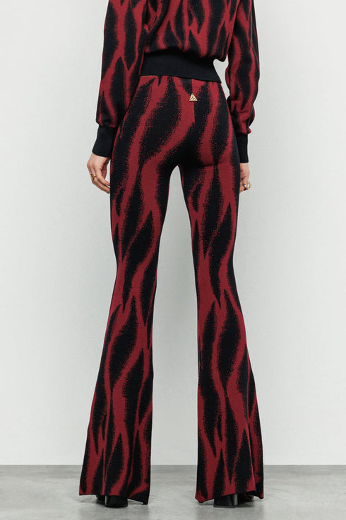 Jacquard Flared Pant